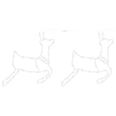 Jouluvalot Poro Silhouette 2 Kpl 35 Lediä Lämmin Valkoinen